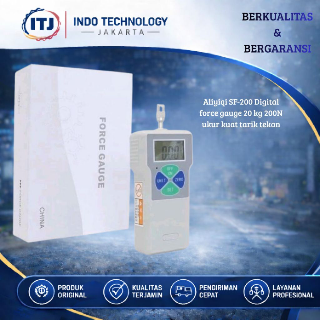 Aliyiqi SF-200 Digital force gauge 20 kg 200N ukur kuat tarik tekan