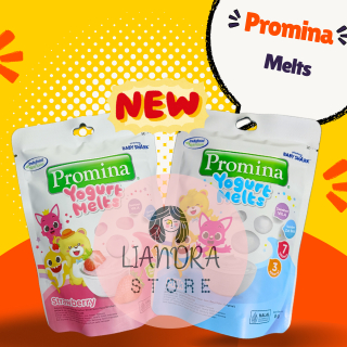 Promina Yogurt Melts Milk / Strawberry 8g - Cemilan Bayi 1 tahun ++