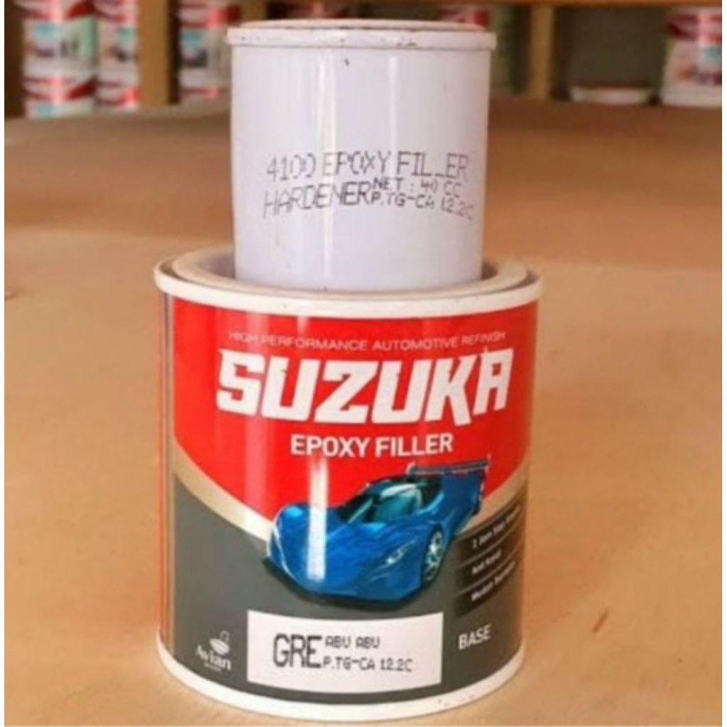 Cat Suzuka Epoxy 200ml Grey Abu Black Hitam White Putih Dasaran Epoksi Poksi