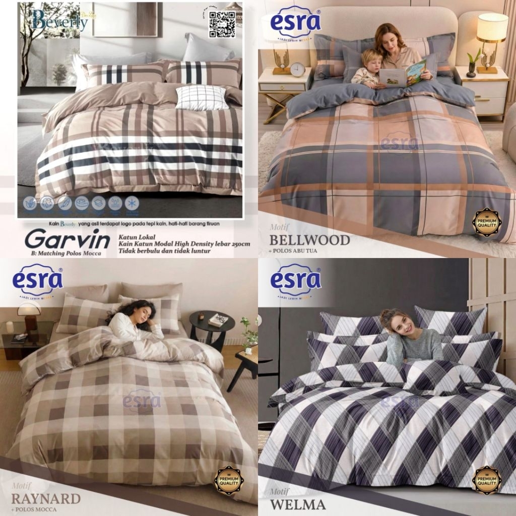 SPREI KATUN LOKAL ESRA MOTIF ABSTRAK