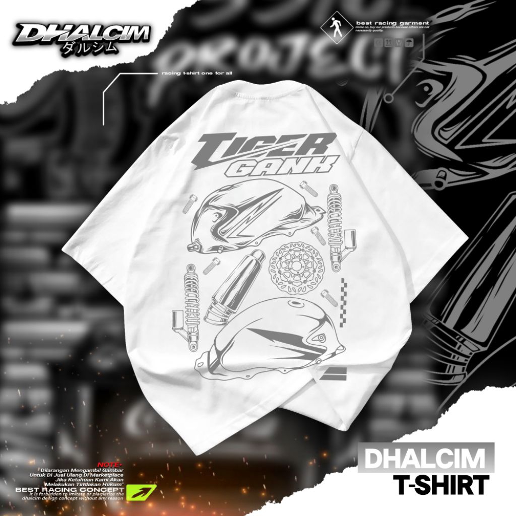 KAOS DISTRO TIGER GANK FUL COTTON 24S, KAOS RACING TIGER GANK, KAOS TIGER RACING NEW ARRIVAL, KAOS T
