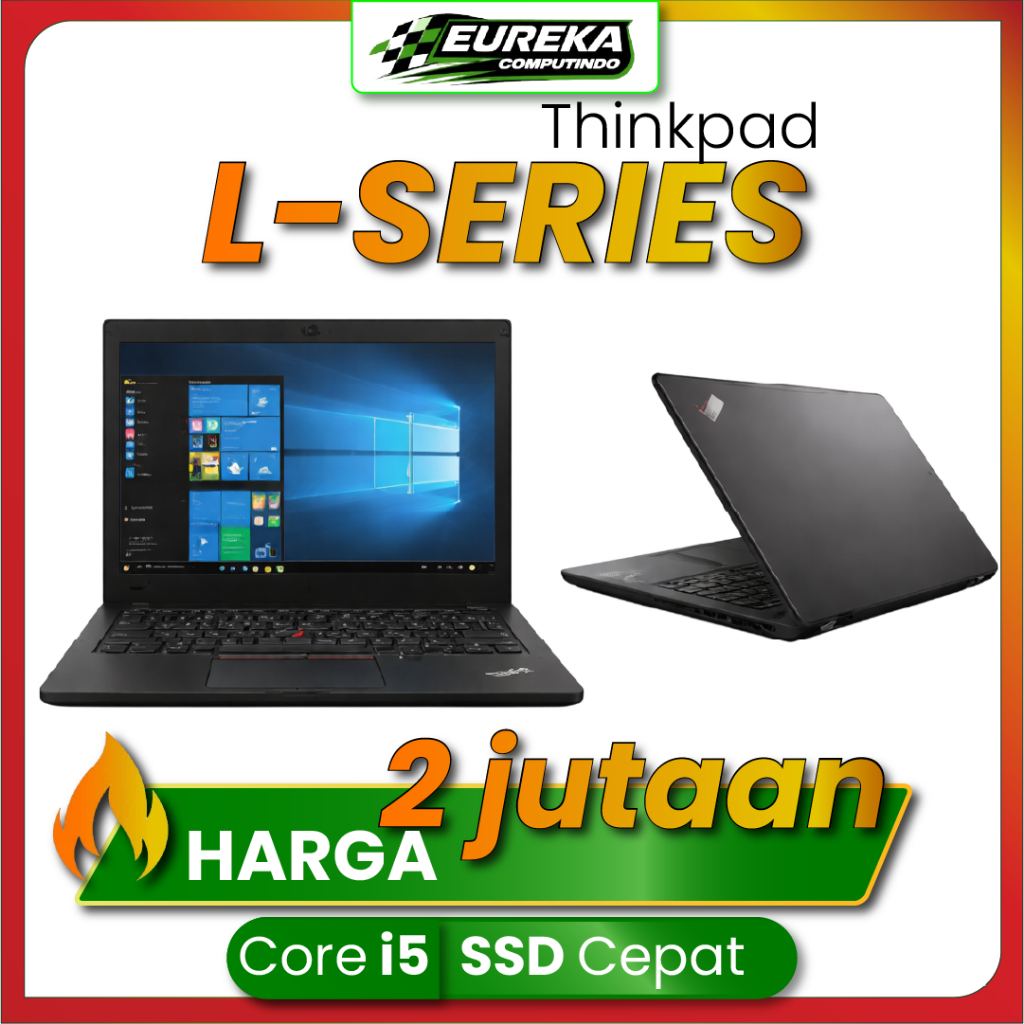 Lenovo ThinkPad L Series L380 L390 Core i5/i7 Ryzen SSD RAM Termurah Laptop Bisnis Siap Pakai