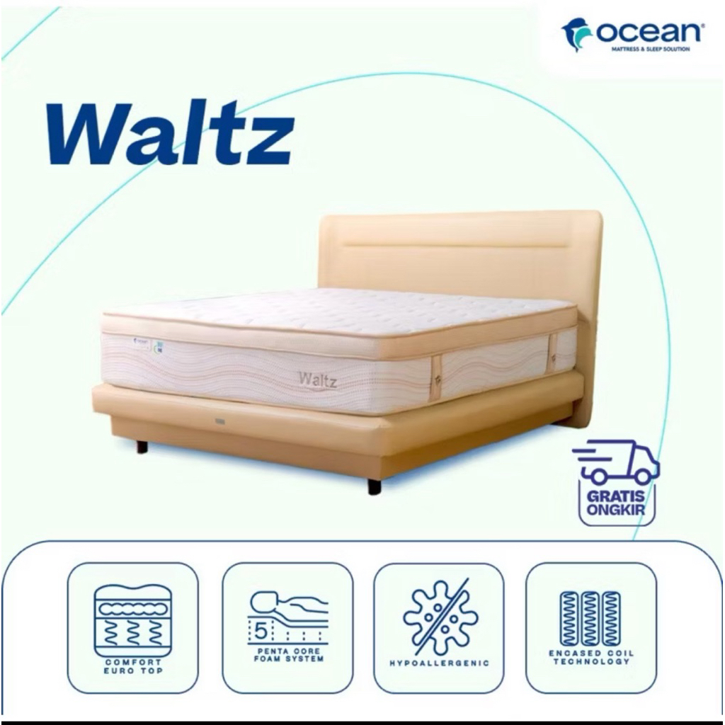 Springbed ocean waltz 6 kaki dan 5 kaki