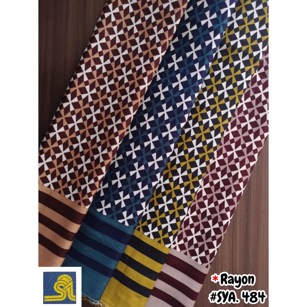 SIO - Kain Rayon Premium Motif Pinggiran Eceran