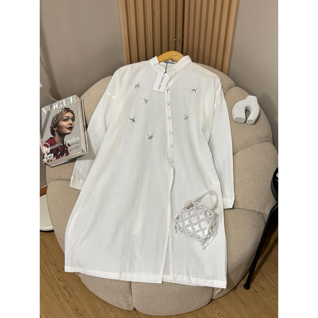 Tunik Wanita Baju Lebaran Kondangan Batik Jumputan