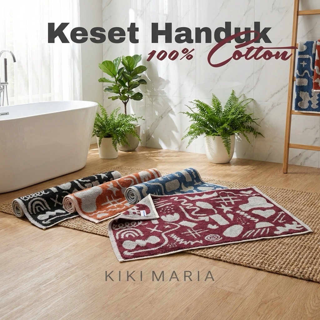Keset Kamar Mandi Serap Air | Keset Handuk | Keset Kaki Katun