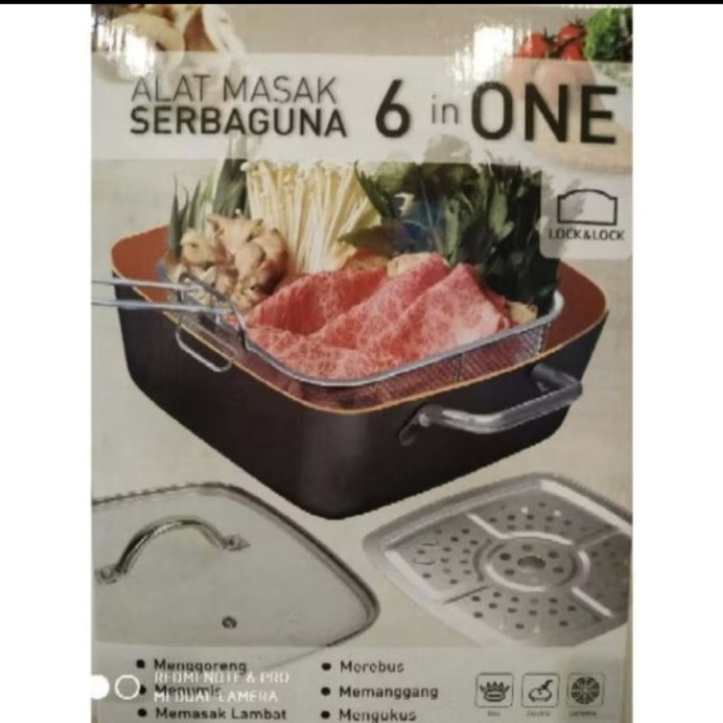 Alat masak serbaguna 6 in one Lock& lock