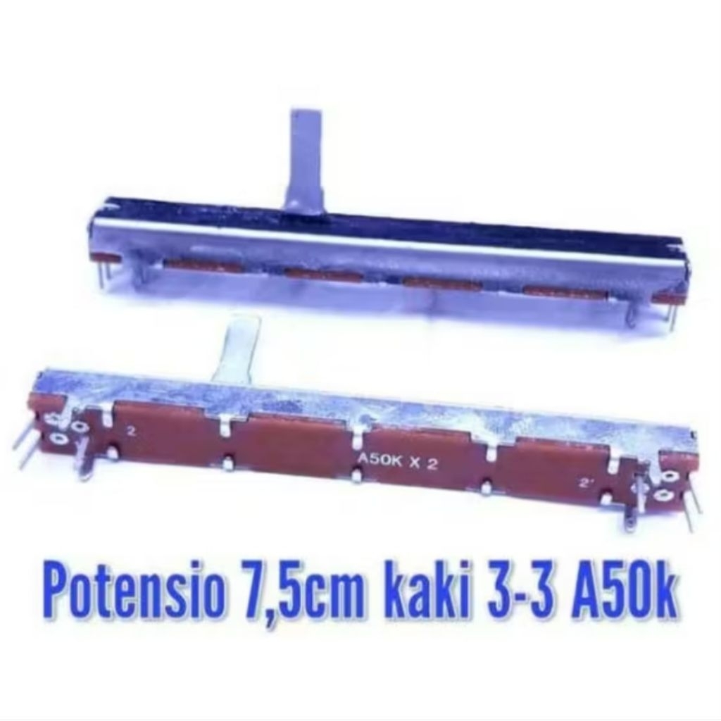 POTENSIO GESER 7,5 CM KAKI 3 - 3 A50K potensio
