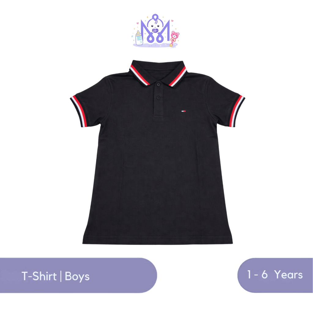 Mimo Baby World Kaos Kerah Anak Premium Tommy Hilfiger Kaos Anak Polo Premium TH Kaos Anak Casual Pr