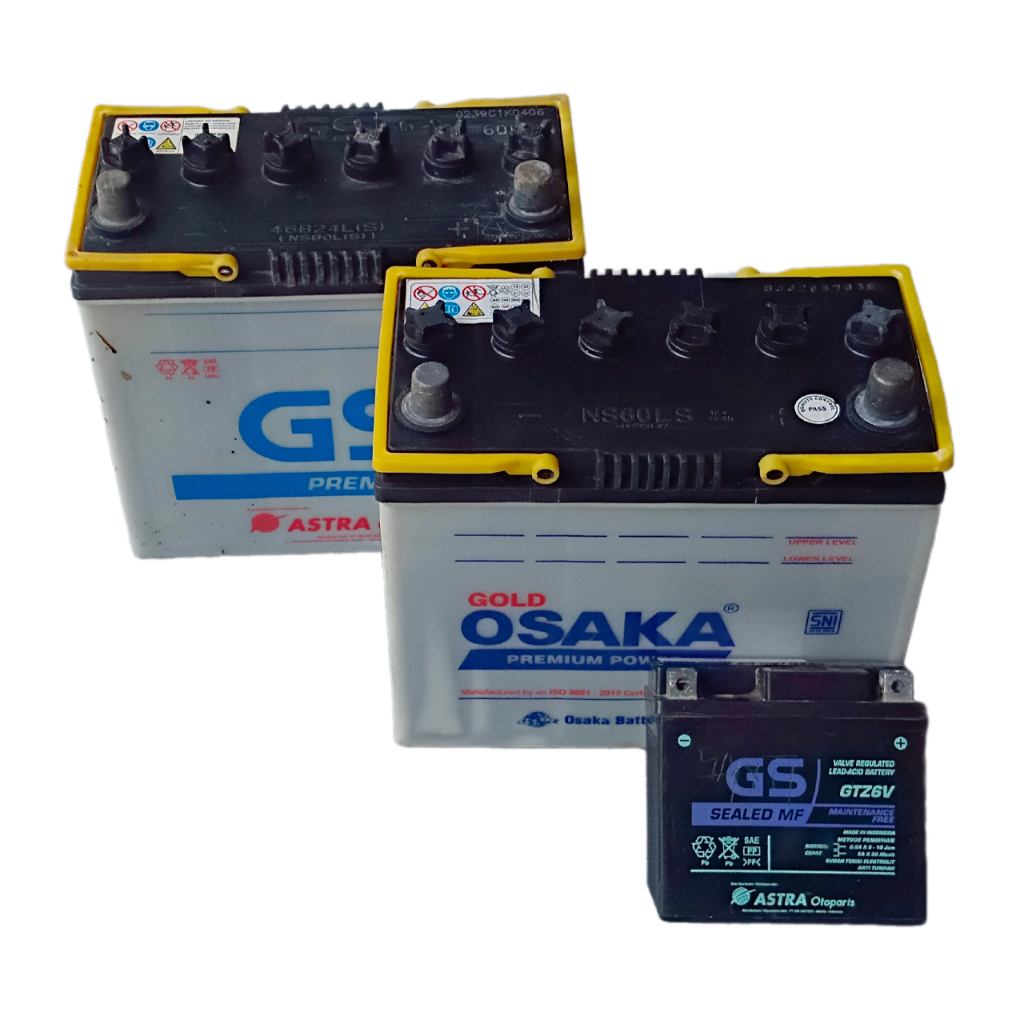 Aki Motor  GTZ6V Aki Mobil NS60LS  GS ASTRA OSAKA Second Layak Pakai