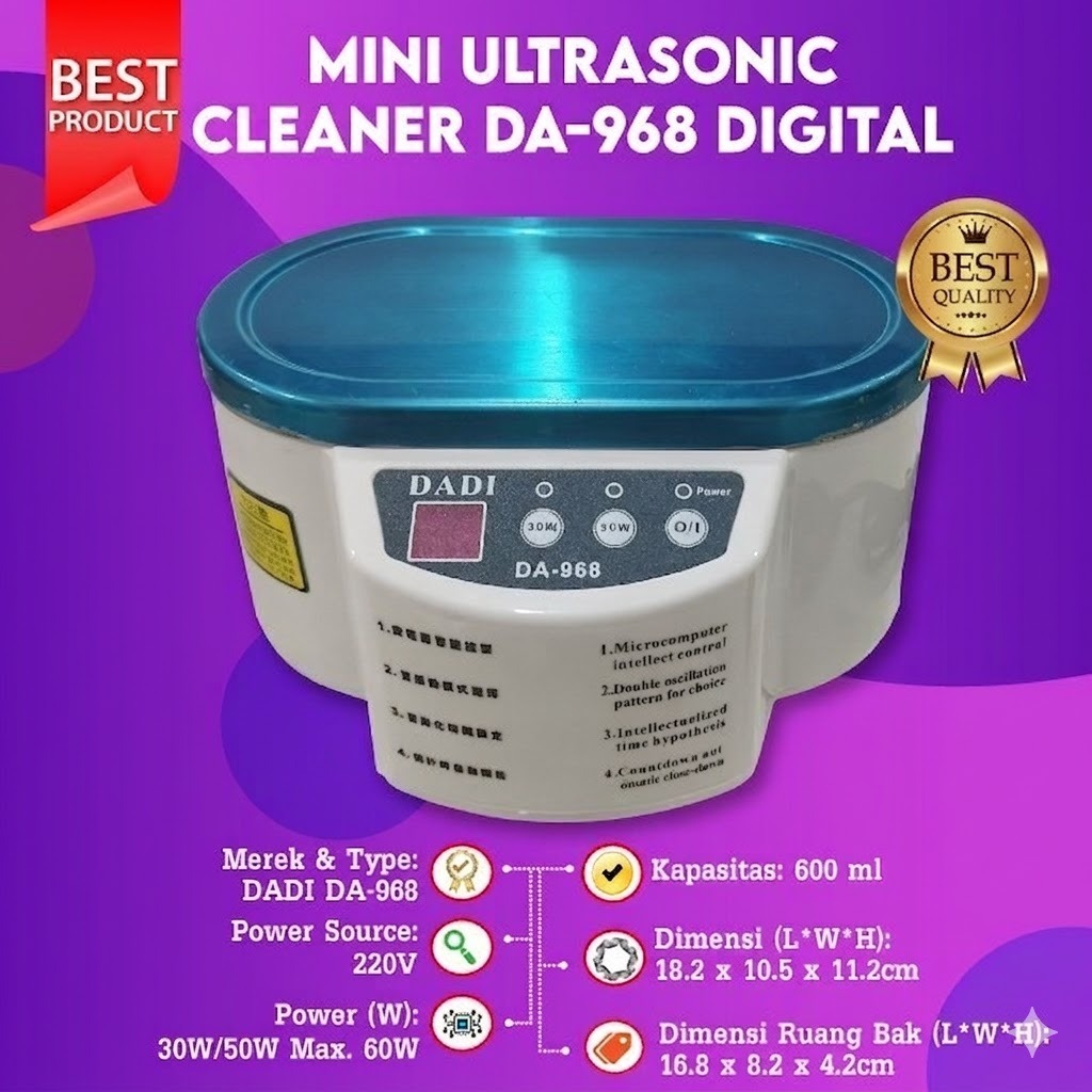 FixPrint Mini Ultrasonic Cleaner Ultra Sonic Cleaning Head Cartridge Printer Pencuci Logam PCB Emas 
