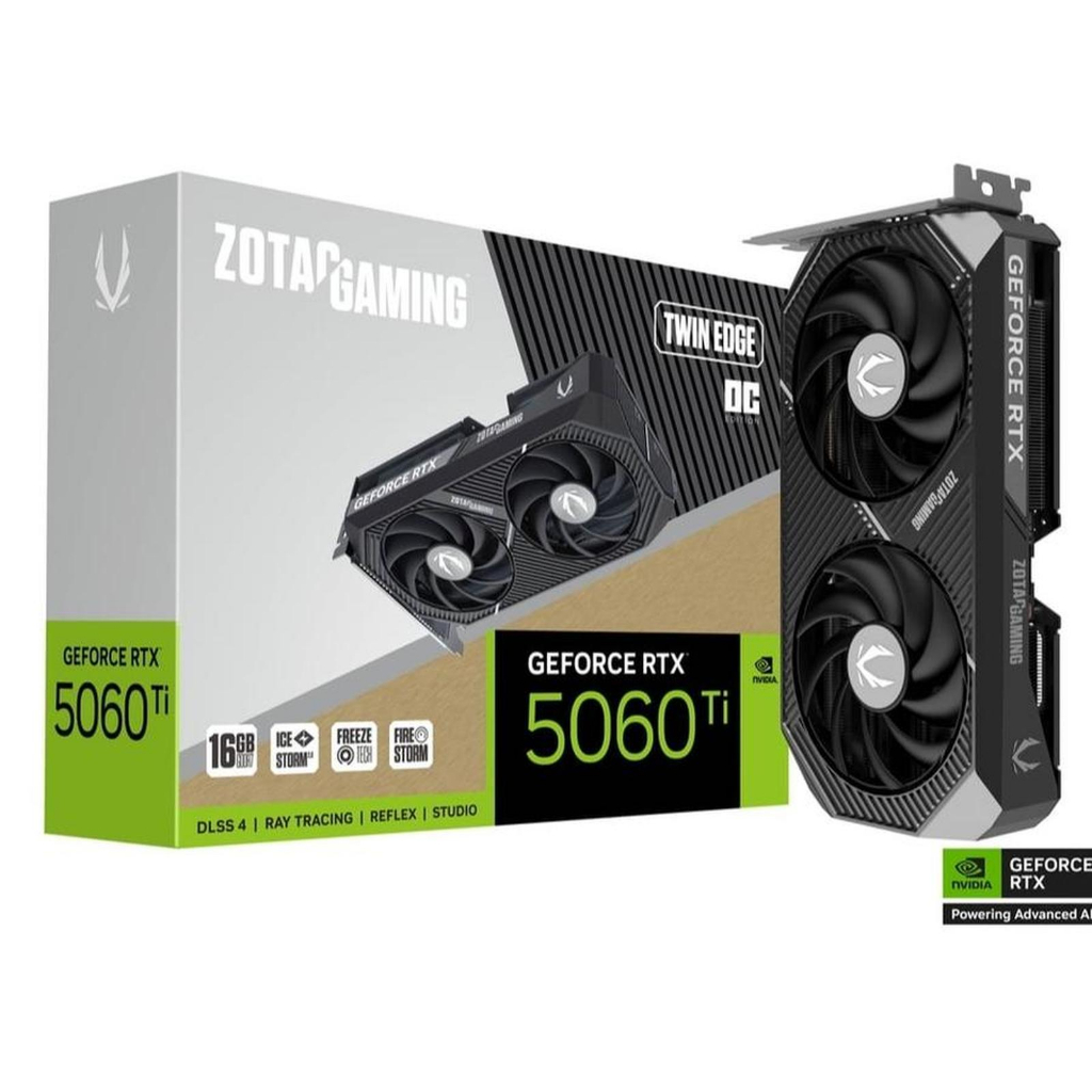 ZOTAC RTX 5060 Ti Twin Edge OC 16GB GDDR7 RTX5060 RTX 5060TI VGA CARD NVIDIA GEFORCE