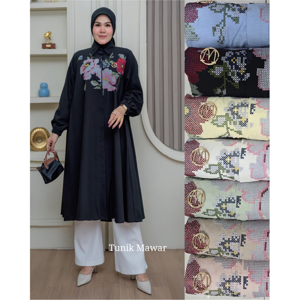 WINODY TUNIK- TUNIK MAWAR TUNIK WANITA TERBARU