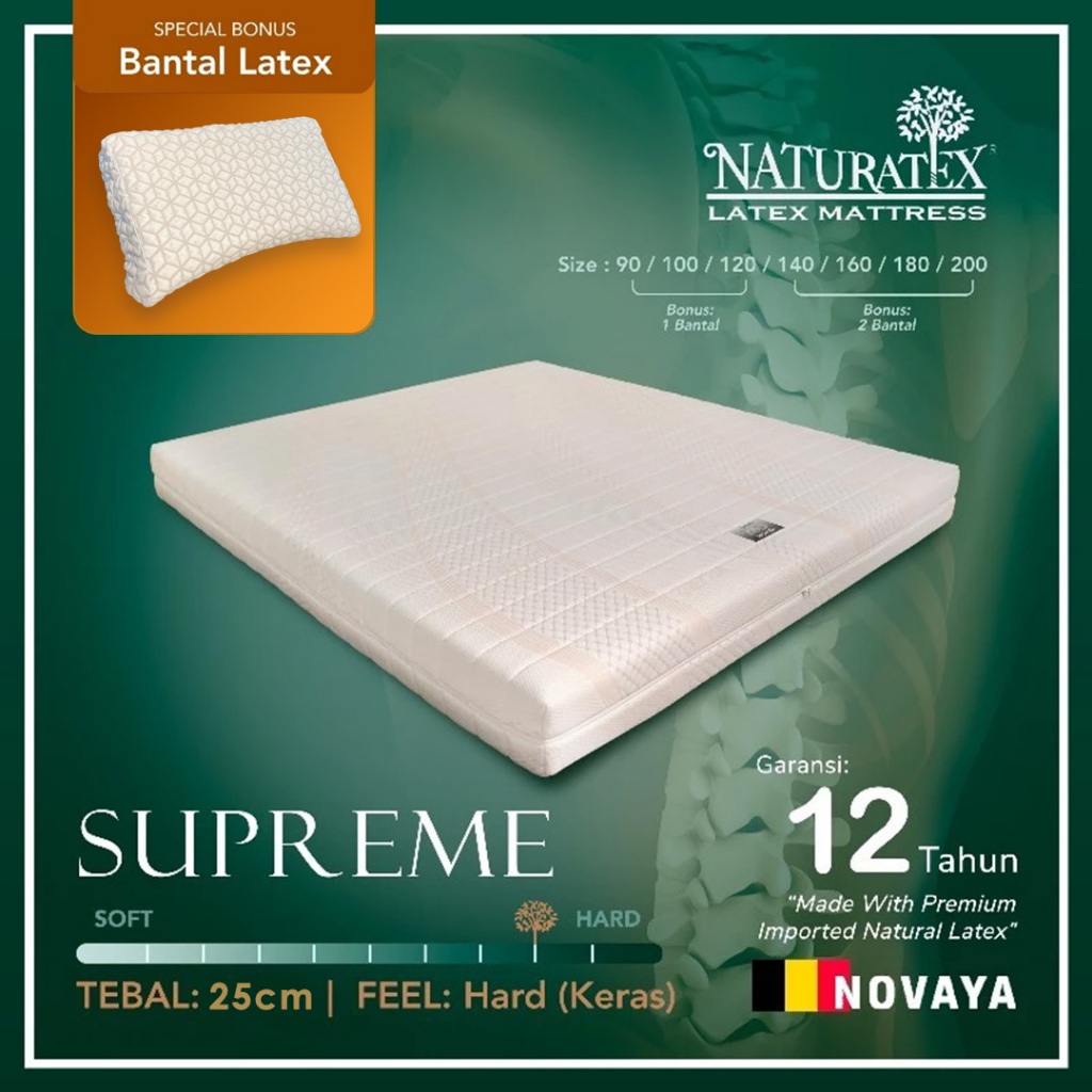 Naturatex Kasur Latex Kesehatan / Orthopedic - 25cm