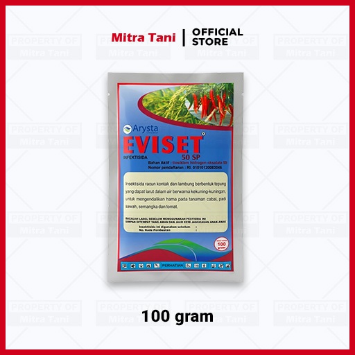 EVISET 50 SP Insektisida Pembasmi Kutu Kebul Original 100 Gram