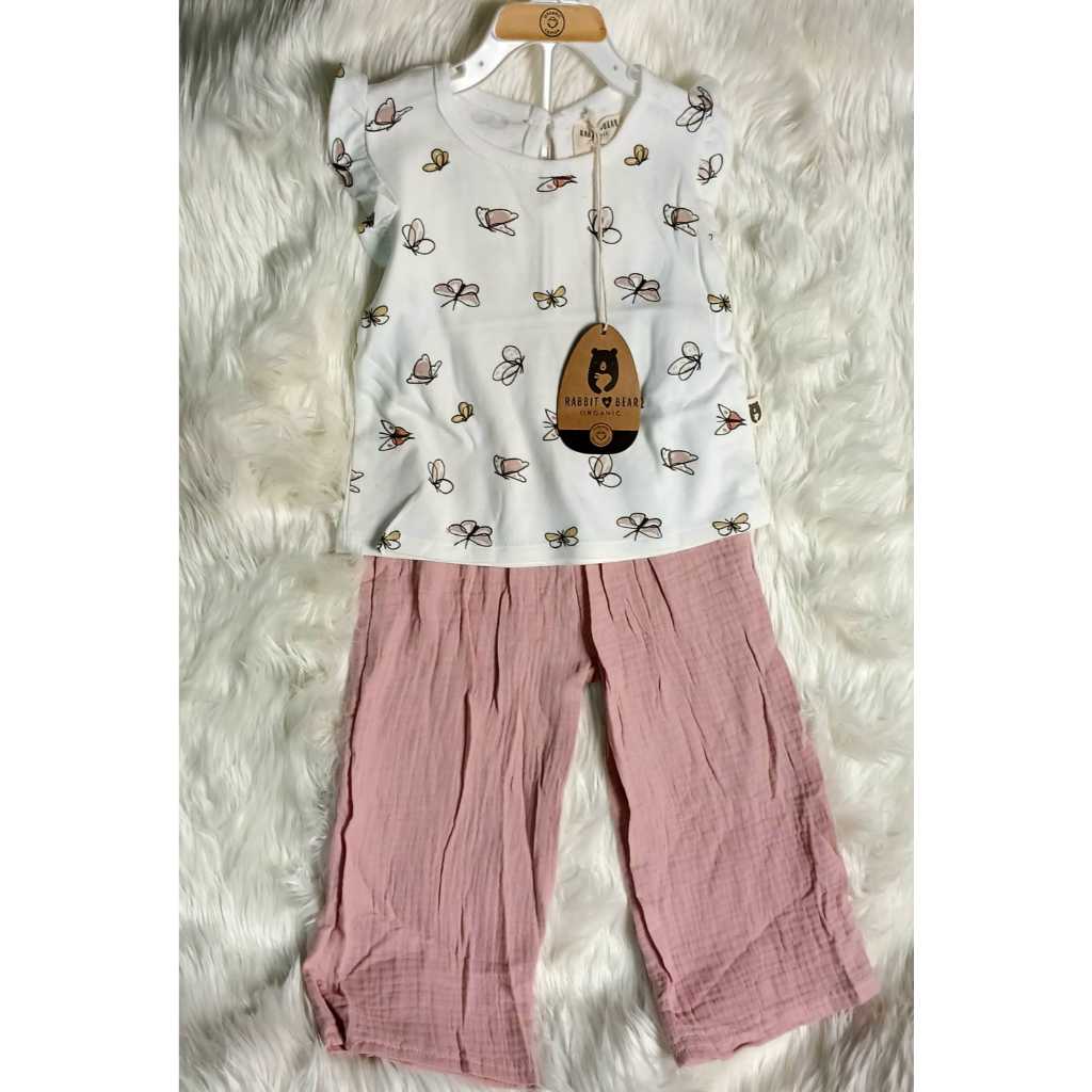 New arrival RnB Oneset anak cewe atasan kutung celana kulot usia 2-6 tahun