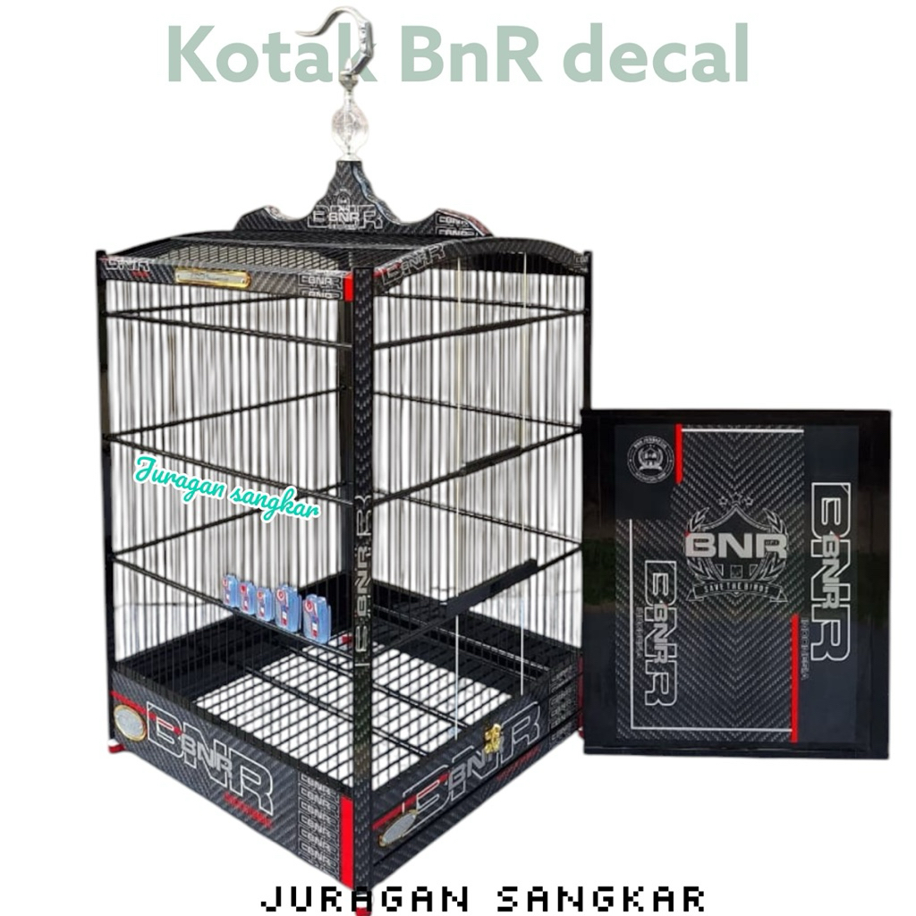 (FREE PACKING KAYU) sangkar kandang kotak BnR B&R pvc decal terbaru 2026