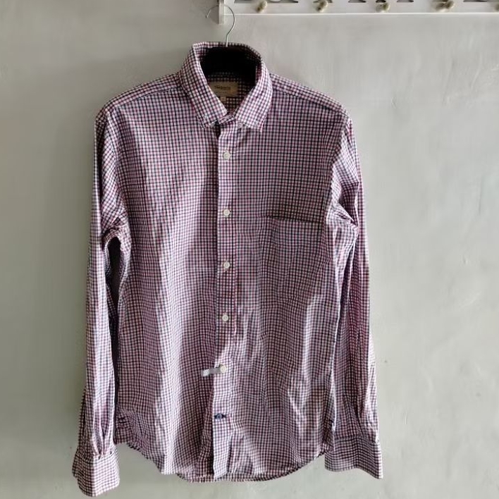 kemeja TM lewin SIZE kotak M branded pria