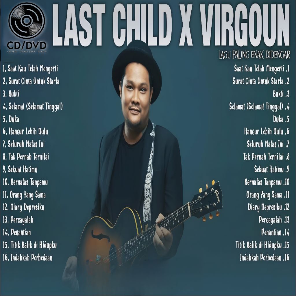 KASET LAGU POP TERPOPULER VIRGOUN FEAT LAST CHILD - KASET CD LAGU VIRGOUN FULL ALBUM - KASET CD LAGU