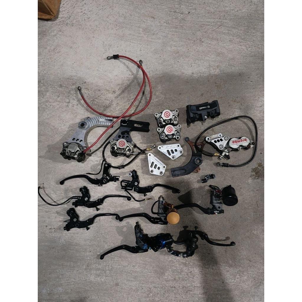 kaliper brembo 4p 2p original master rem brembo rcs 15cc corsacortta rcs 19  rcb 14mm kaliper tokico