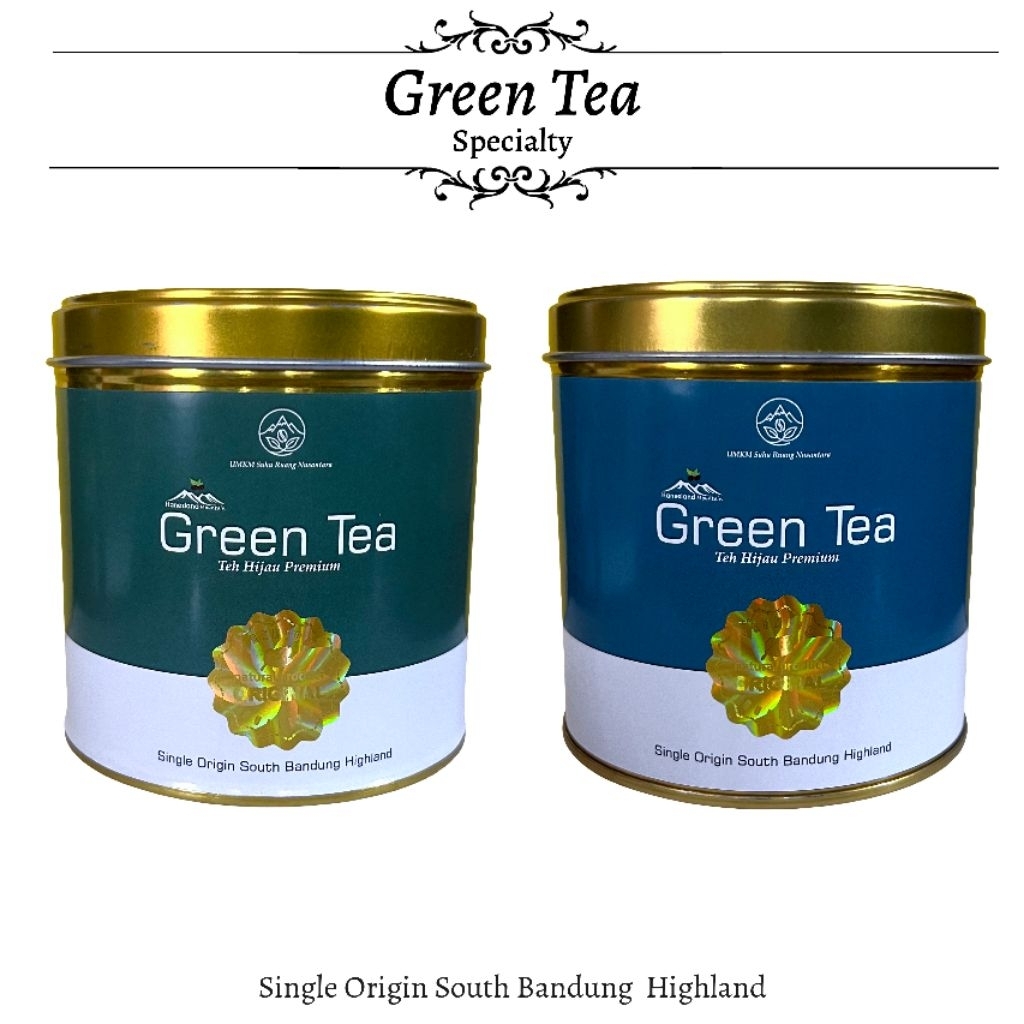 Hanesland Teh Hijau Green Tea Organik Premium - Daun Teh Hijau Asli Pucuk Pekoe