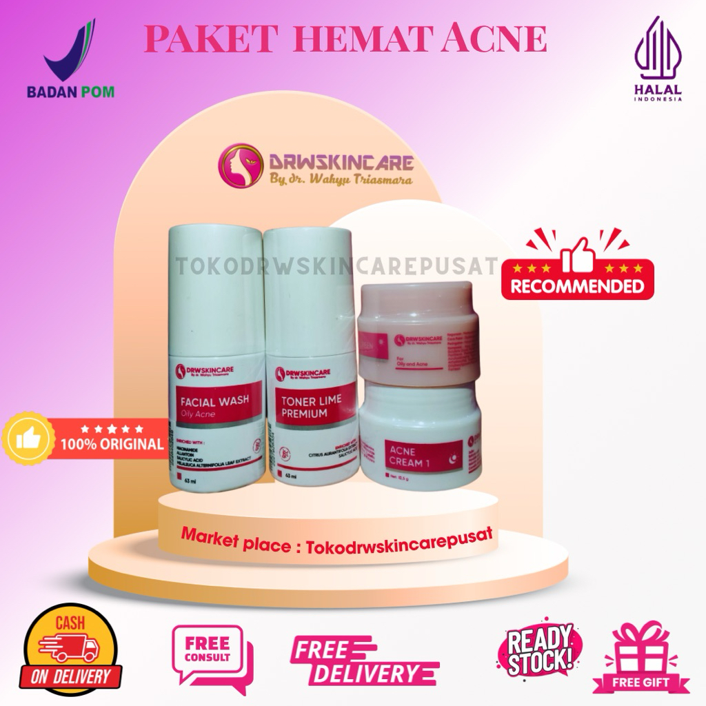 Drw skincare Paket Hemat Acne 1,2,3