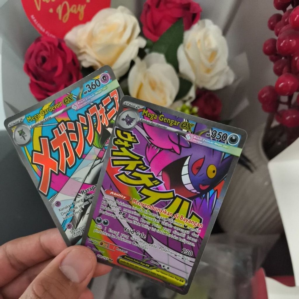 card pokemon Mega gengar & Mega gardevoir