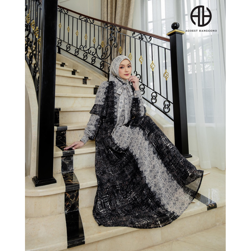 (COD) gamis syari premium AGOEST hanggono terbaru Prily Series