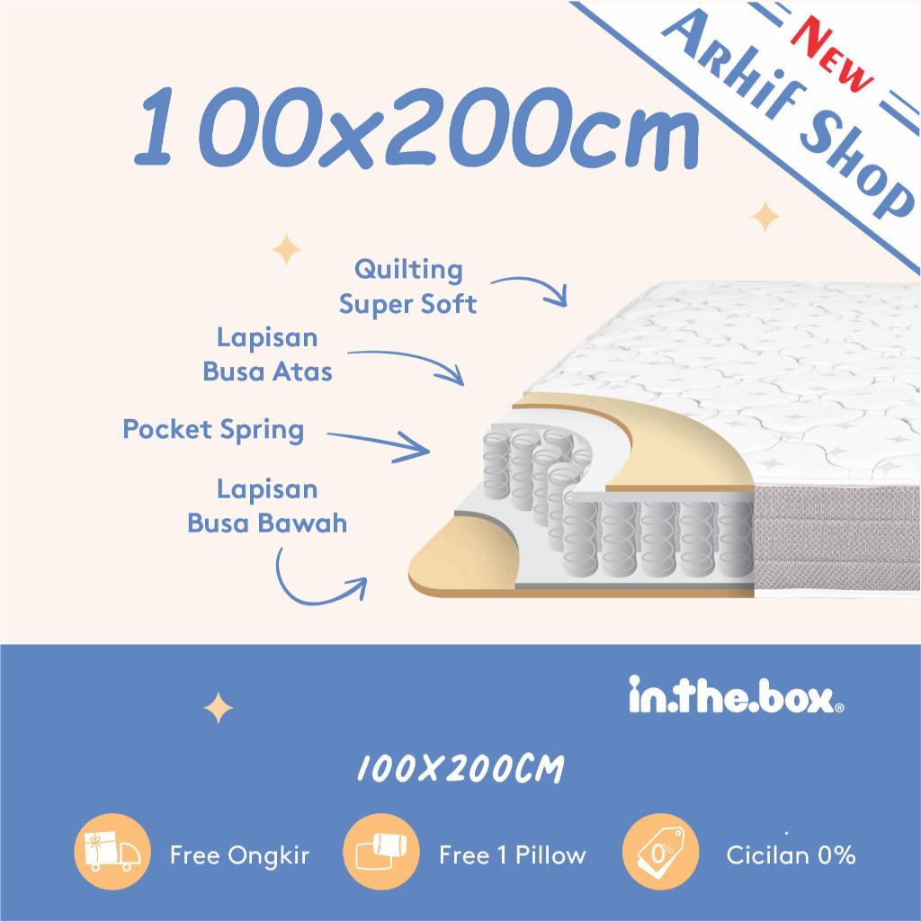 SPRING BED KASUR IN THE BOX inthebox 100x200 (Super Single)