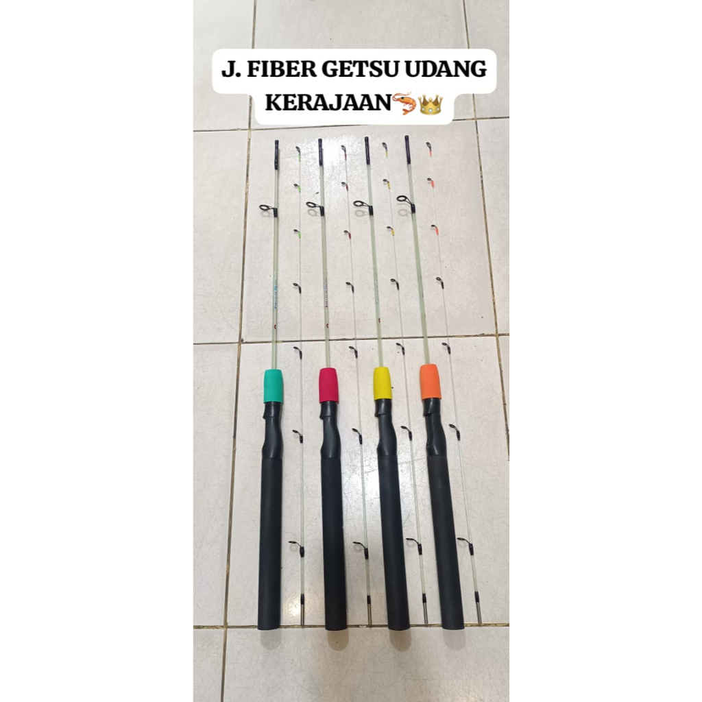 Joran Pancing GETSU KERAJAAN UDANG Super Lentur Panjang 120 - 150 Berbahan Fiber Solid Kuat & Tahan 