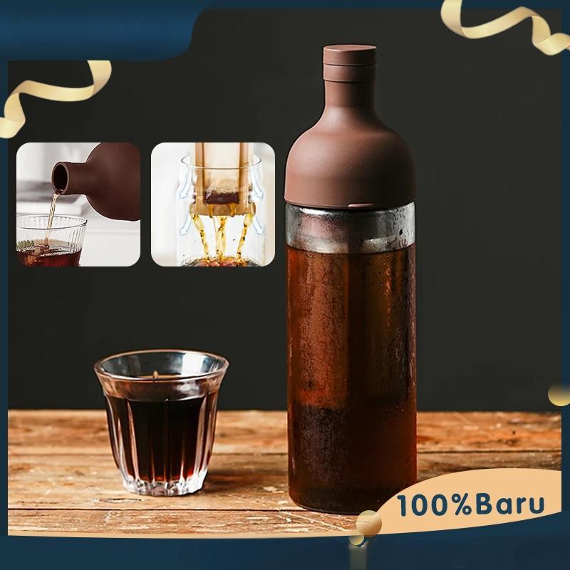 Cold Brew Filter Coffee Tea Bottle Filter Kopi Teh Kaca Bottle Tea Infuser Botol