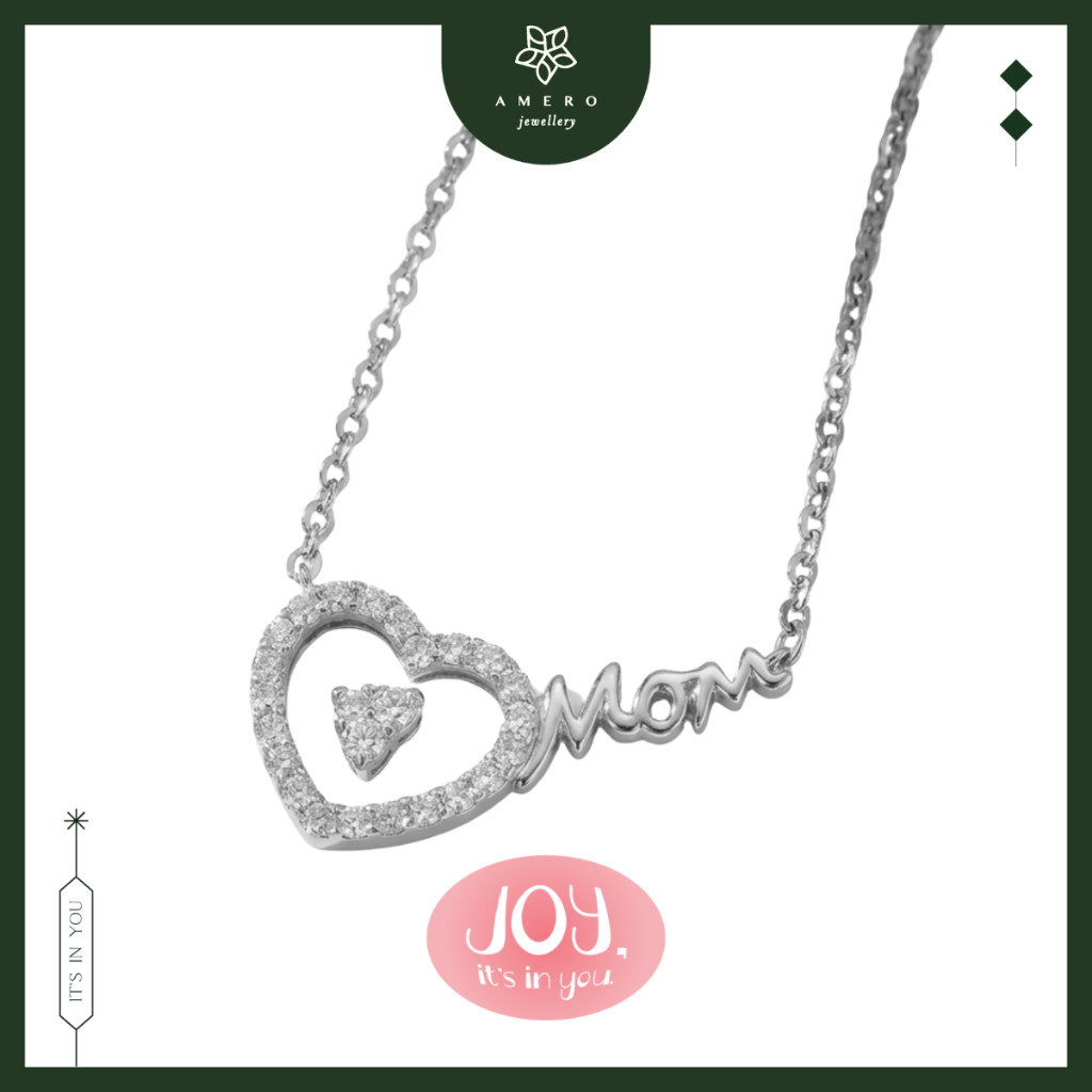 Kalung Emas Rose Gold 17K Leora LN-24 Amero Jewellery