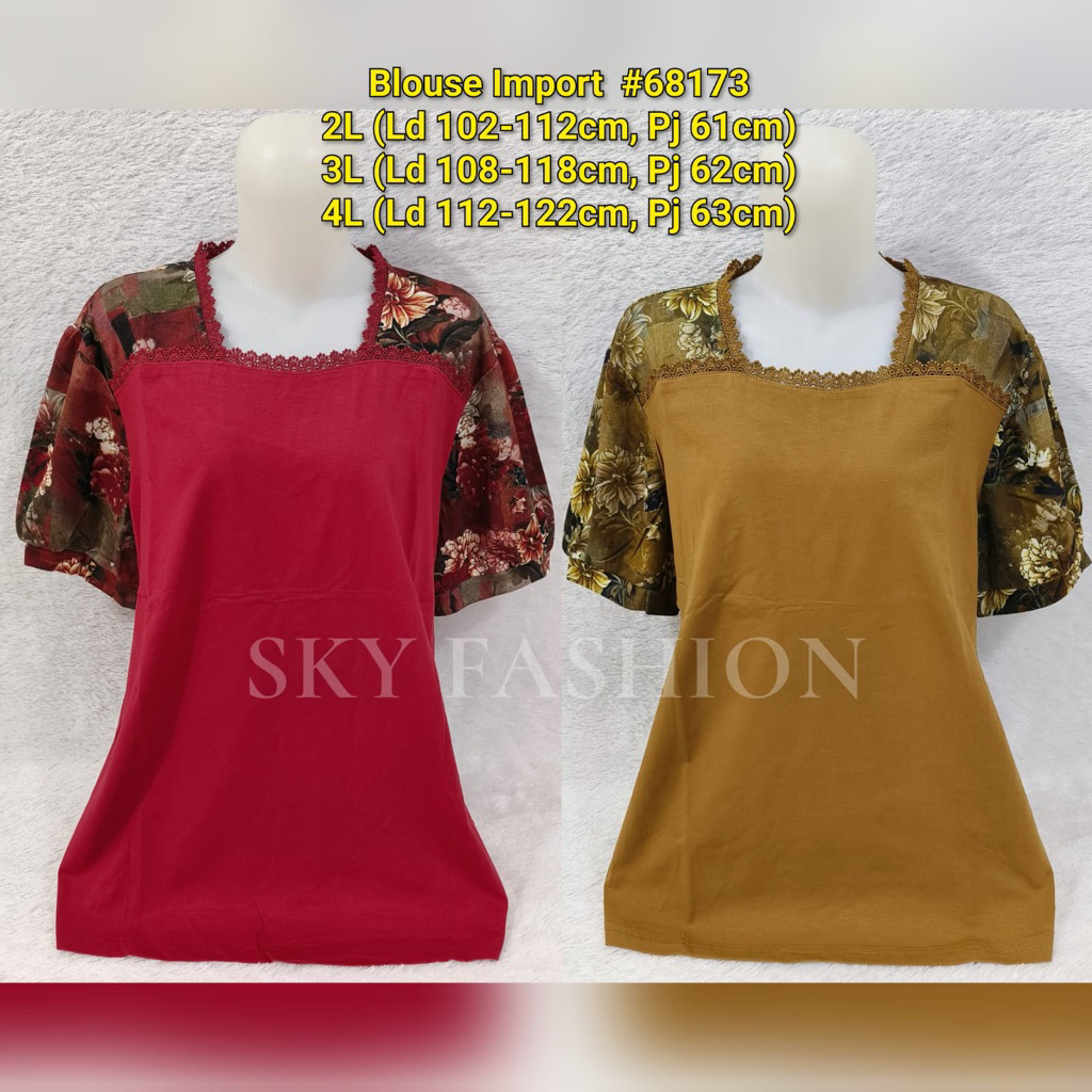 BLOUSE KATUN BORDIR IMPORT PREMIUM QUALITY/ BLUS KATUN BORDIR BANGKOK IMPORT
