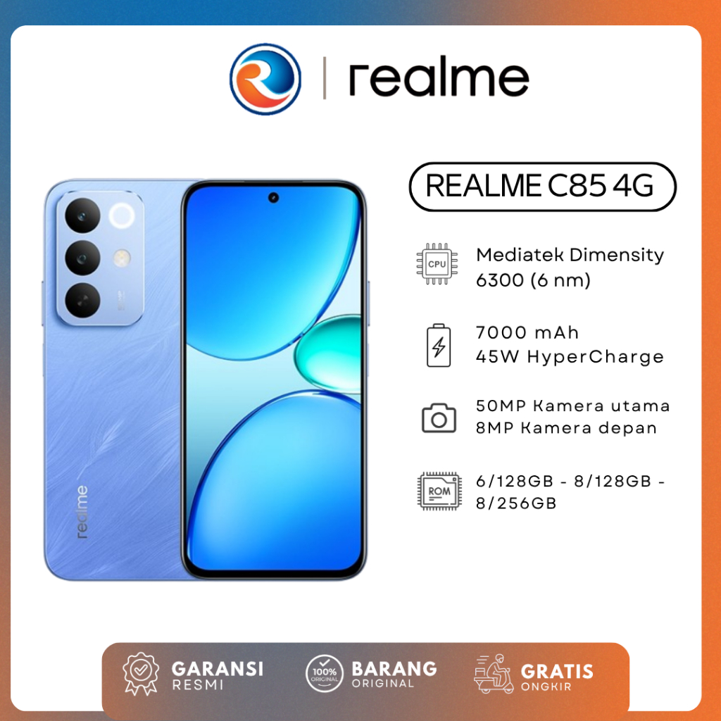 REALME C85 4G | 6/128GB - 8/128GB - 8/256GB | Garansi resmi