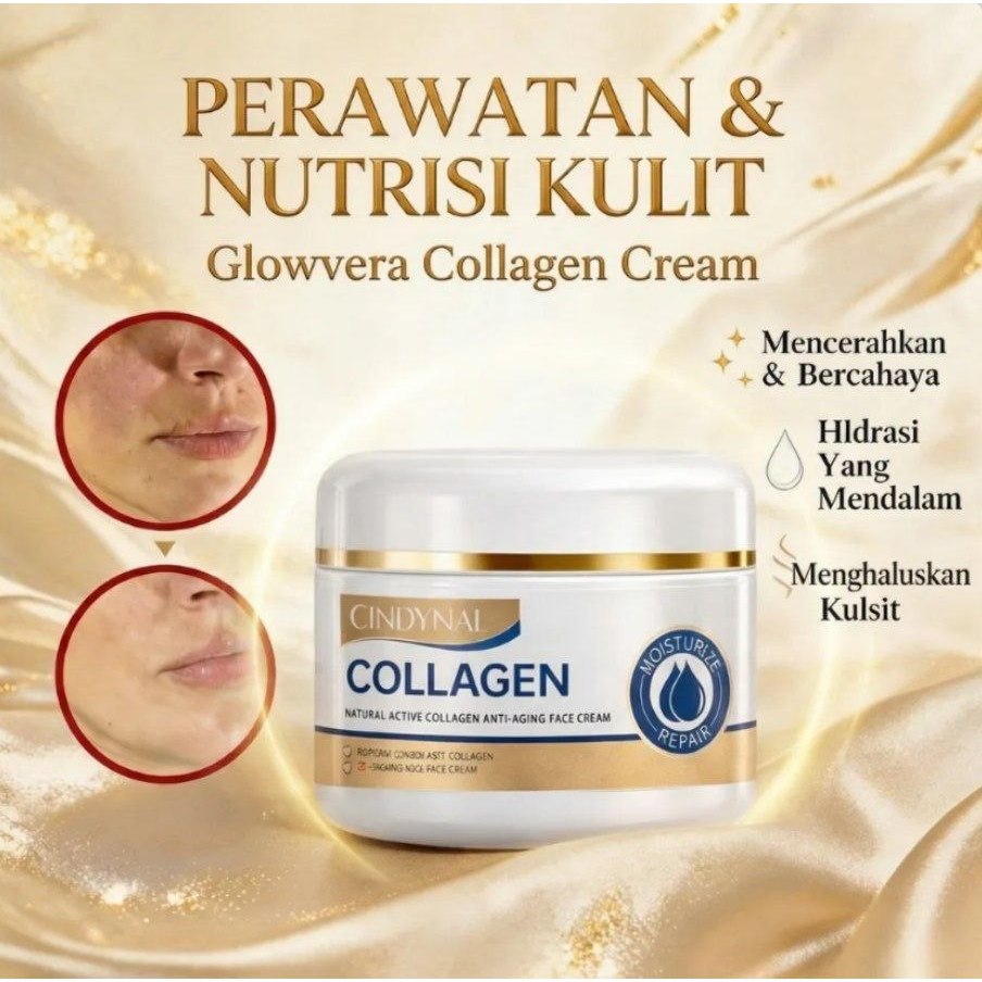 Glowvera Collagen Cream BPOM OS Collagen Cream Krim Perawatan Kulit Wajah