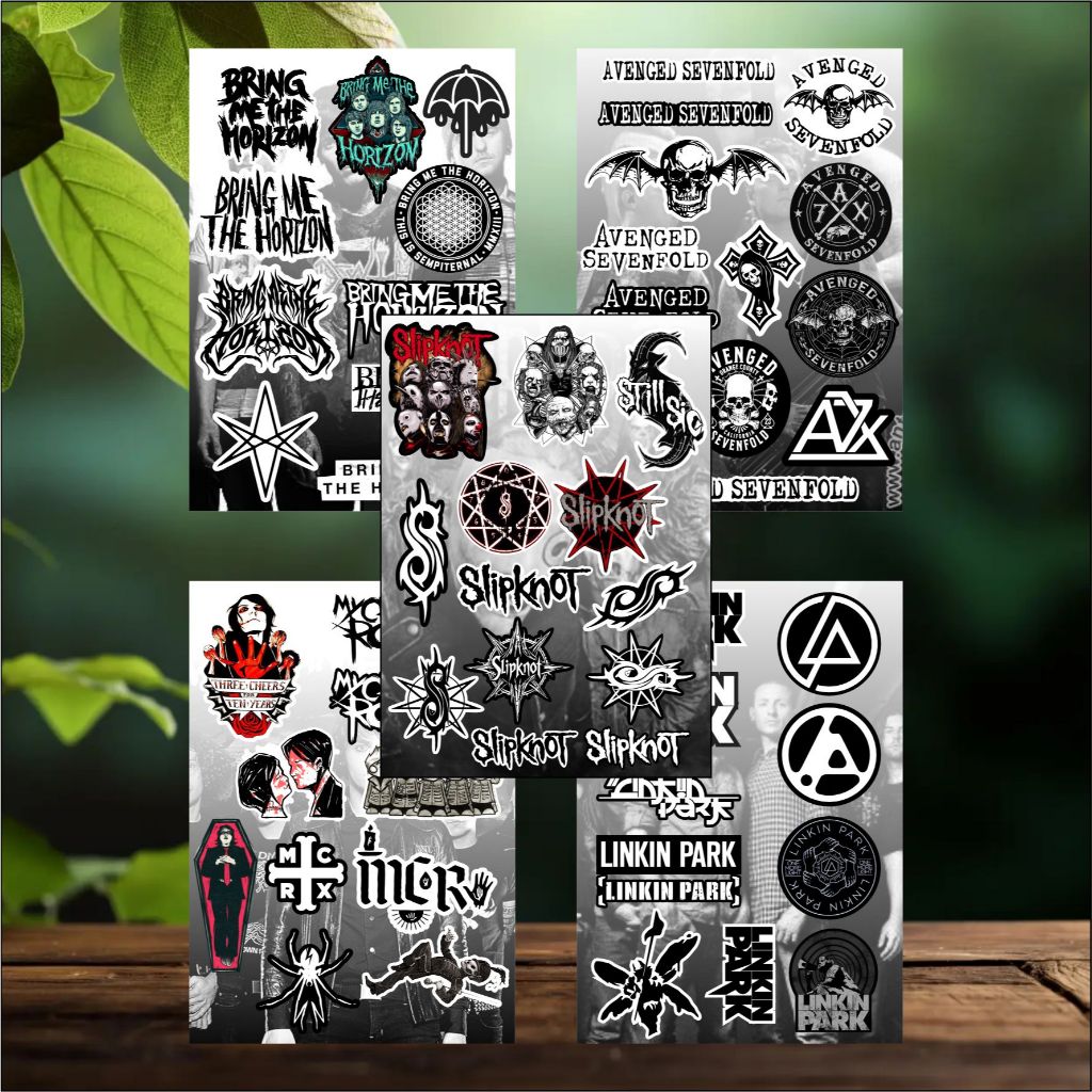 Stiker pack Band Rock - Sticker Metal