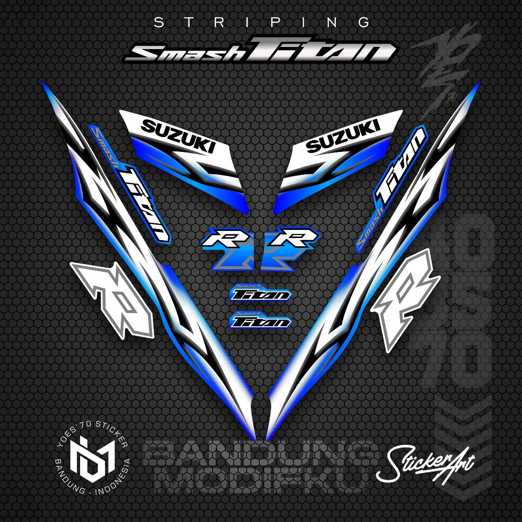STRIPING VARIASI MOTOR SMASH TITAN/  KRS 2 / SUZUKI SMASH TITAN  2010 /  VARIASI SUZUKI SMASH TITAN