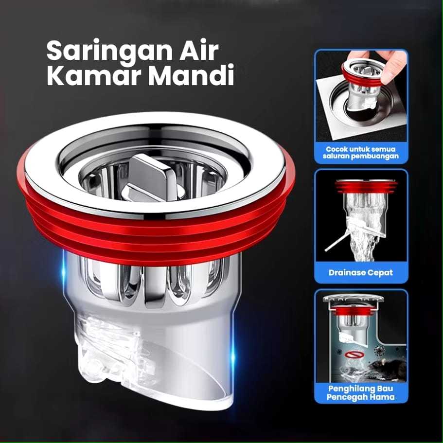 Saringan Air Kamar Mandi Anti Bau / Penutup Saluran Pembuangan Air Anti Bau