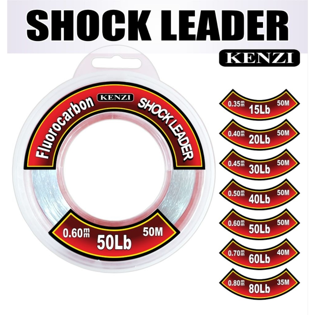 senar pancing leader kenzi fluorocarbon