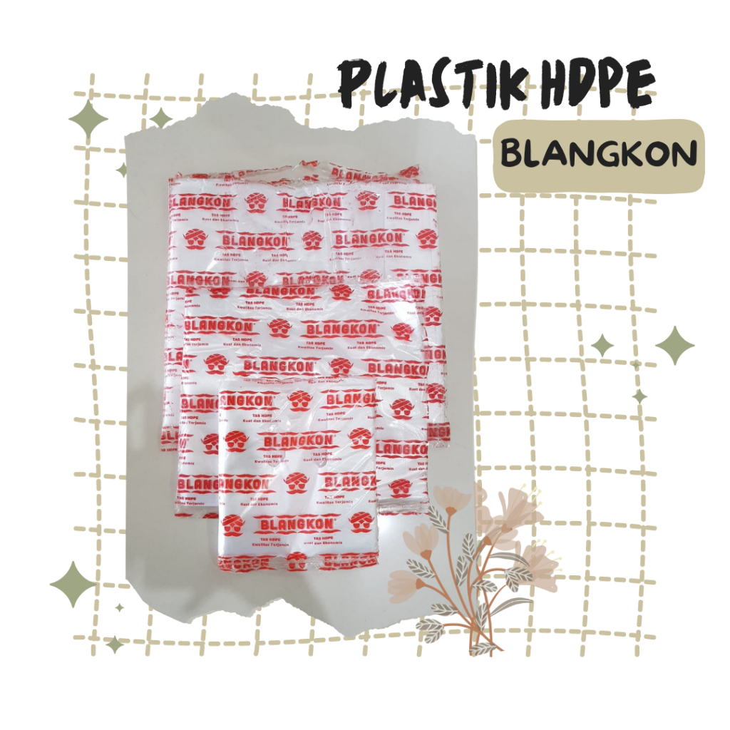 Plastik HDPE Blangkon Bening 43x24 / Plastik Putih Bening / Kantong Plastik Kresek / Tas HDPE / Kant