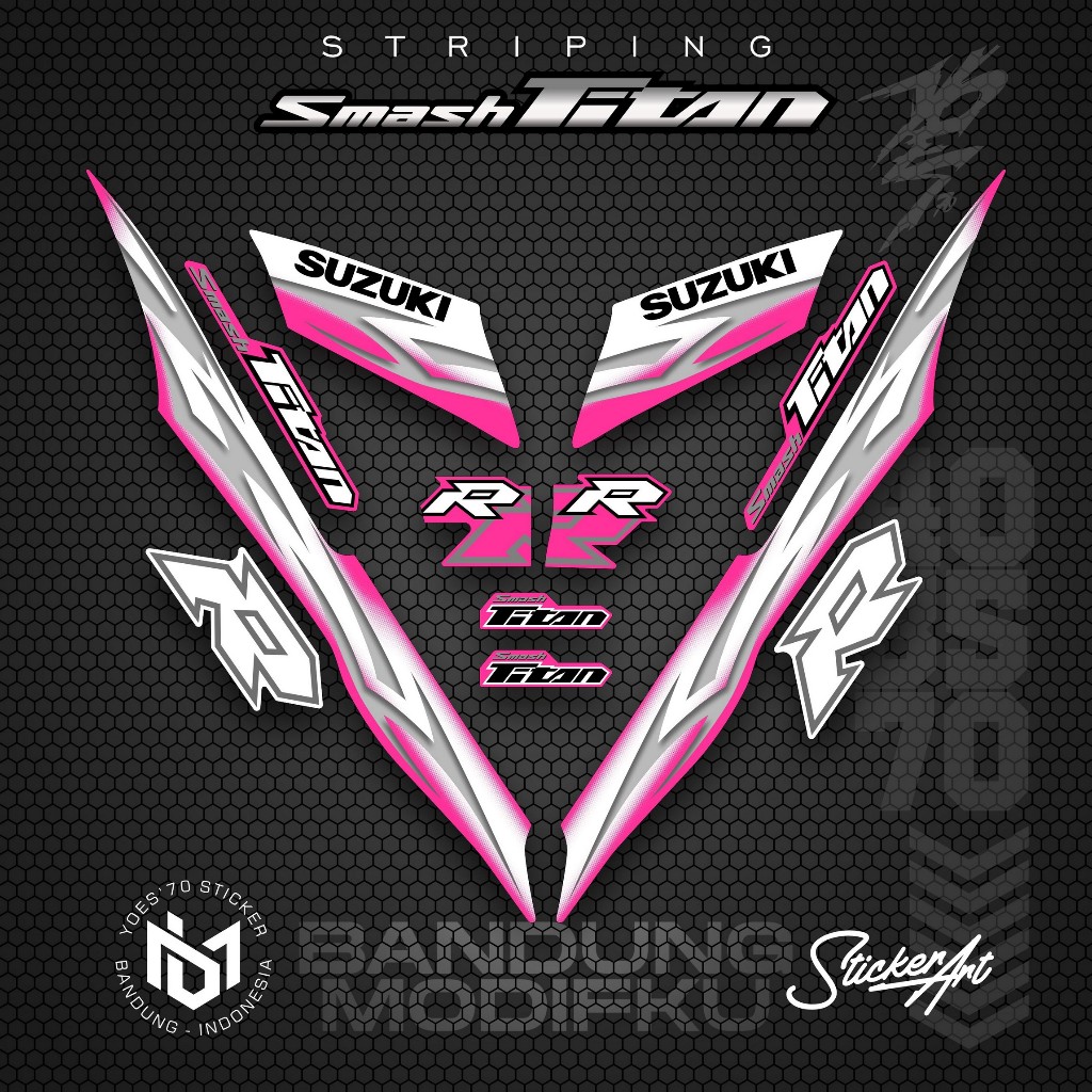 STRIPING VARIASI MOTOR SMASH TITAN/  KRS 3 / SUZUKI SMASH TITAN  2010 /  VARIASI SUZUKI SMASH TITAN