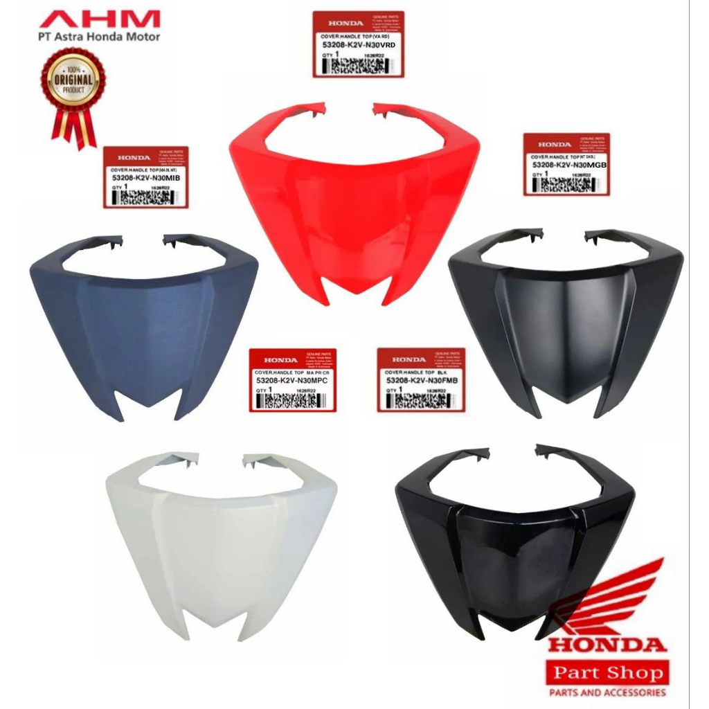 53208-K2V-N30VRD Cover Handle Top Visor Batok Depan Vario 125 K2V 2023