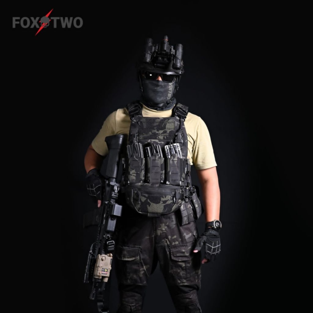 BODYVEST MOLLE CUT GEN III FOX TWO MULTICAM BLACK
