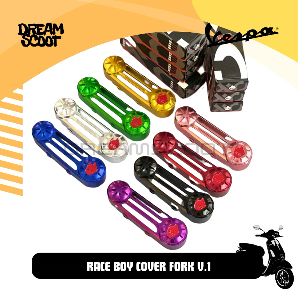 Cover Fork RACE BOY Vespa Sprint Vespa Primavera Vespa S Vespa LX Vespa GTS Vespa LXV Vespa Matic Co