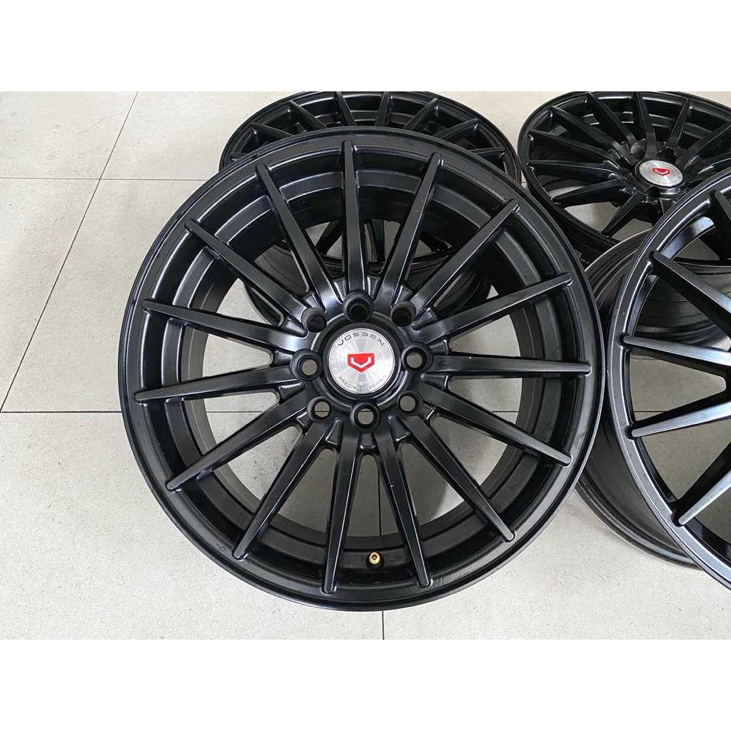 Velg Vossen VFS-2 By HTL Wheels 15 x 6.5 j et 40 Pcd 4x100/114 Warna Black Glossy