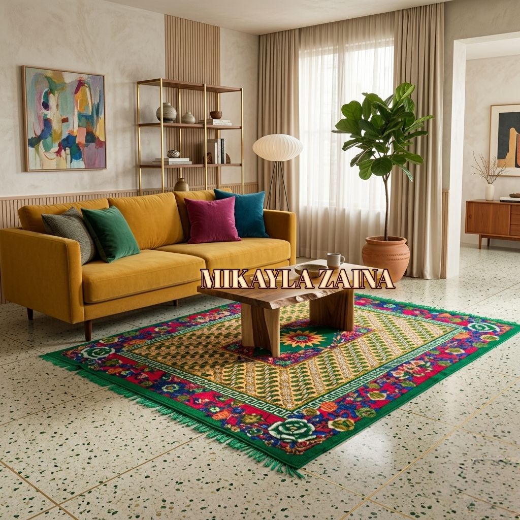 Karpet jumbo turki permadani motif batik classic modern bulu empuk tebal kualitas premium