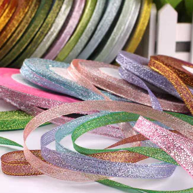 Pita Metalik Gold Silver 1/4 - Pita Emas Silver - Glitter Emas -  Glitter Silver
