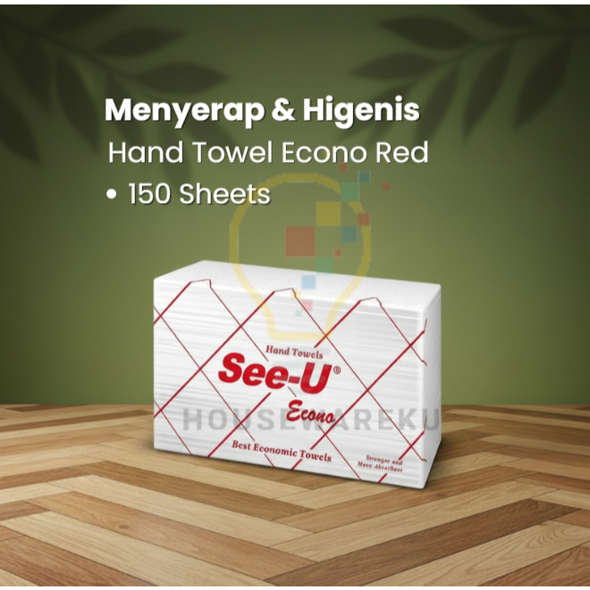 Tisu Tangan See u Econo Red 150 sheet / Tissue Hand Towel See U 150 sheet