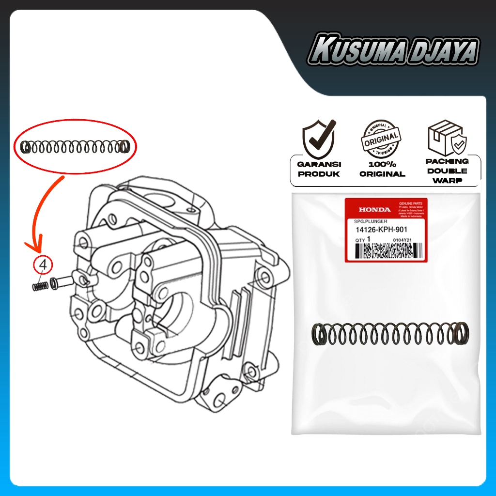 PER PLUNGER NOKEN AS DEKOMPRESI BEAT SCOOPY SPACY KARBU ORIGINAL AHM 14126KPH901