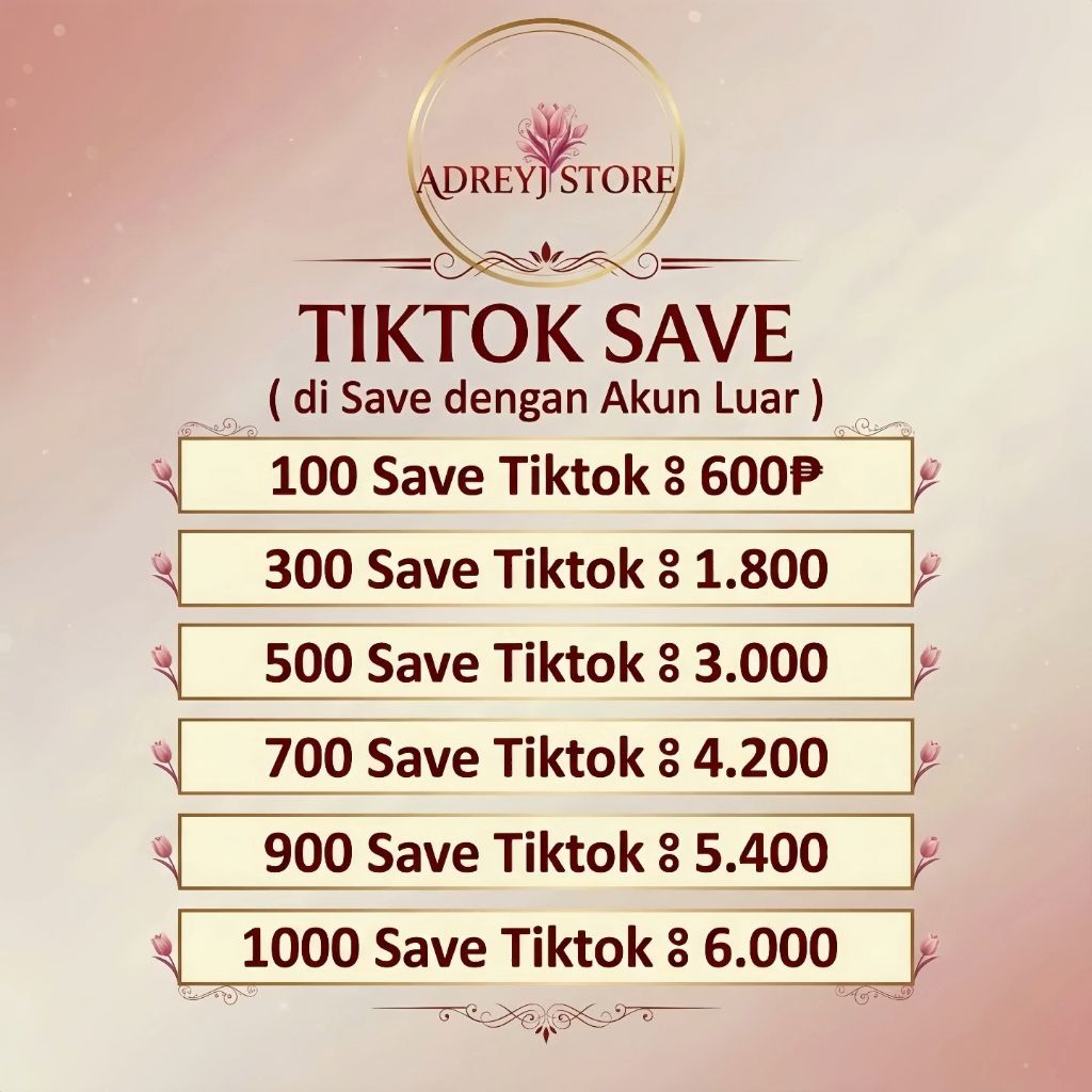 SAVE TikTok ( Akun Luar )